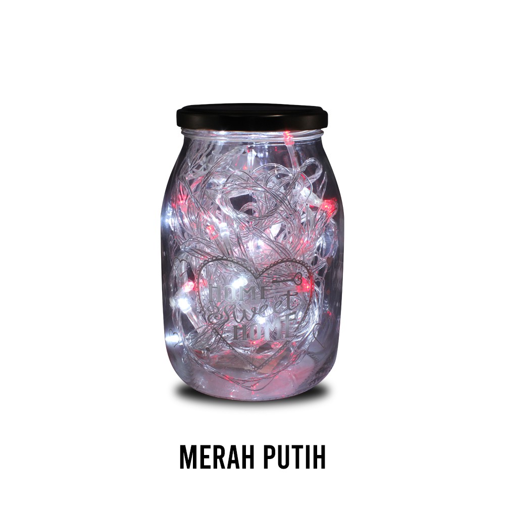 FygaleryMedan Lampu Tumblr Xeron 10 Meter Packing BOX Lampu Natal Lampu Led Lampu Hias Dekorasi-Putih-Merah Kotak