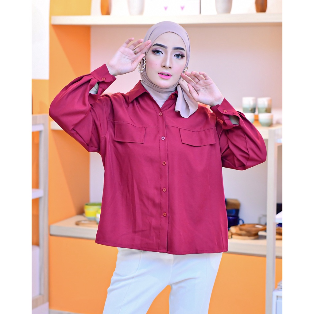 KEMEJA BLOUSE SHAKILA IMPOR PREMIUM TERBARU