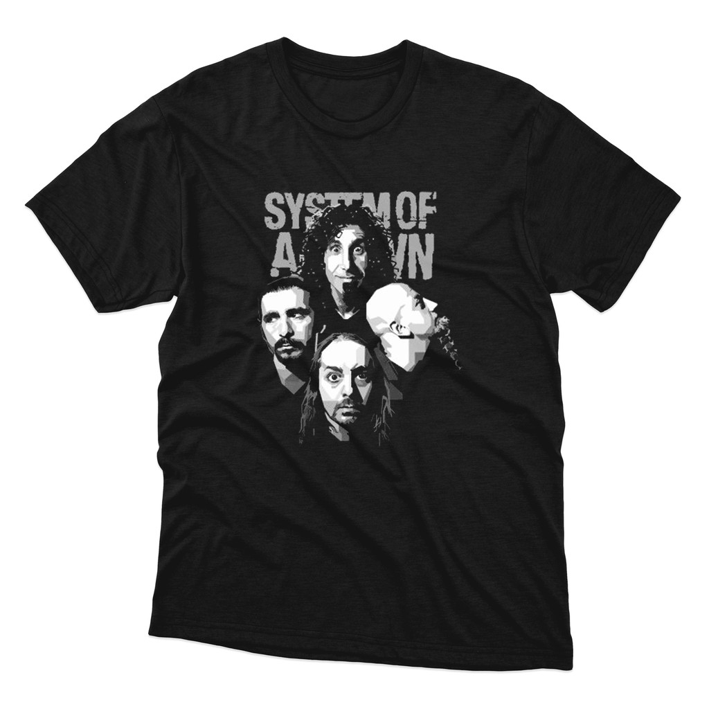 KAOS BAND  KAOS SYSTEM OF A DOWN / SYSTEM OF A DOWN X / BAJU MUSIK ROCK METAL / TEZOOI