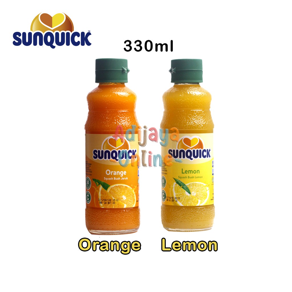 

SUNQUICK 330ml | SIRUP SUNQUICK SARI BUAH JERUK / LEMON