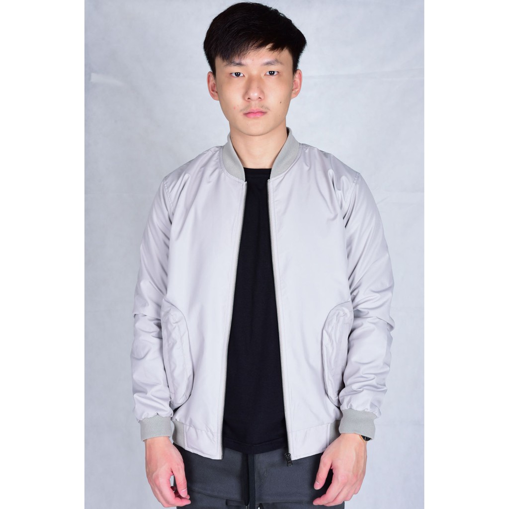 Jaket Bomber | Jaket Nylon | DxL | Ace Bomber Jacket Sand Beige