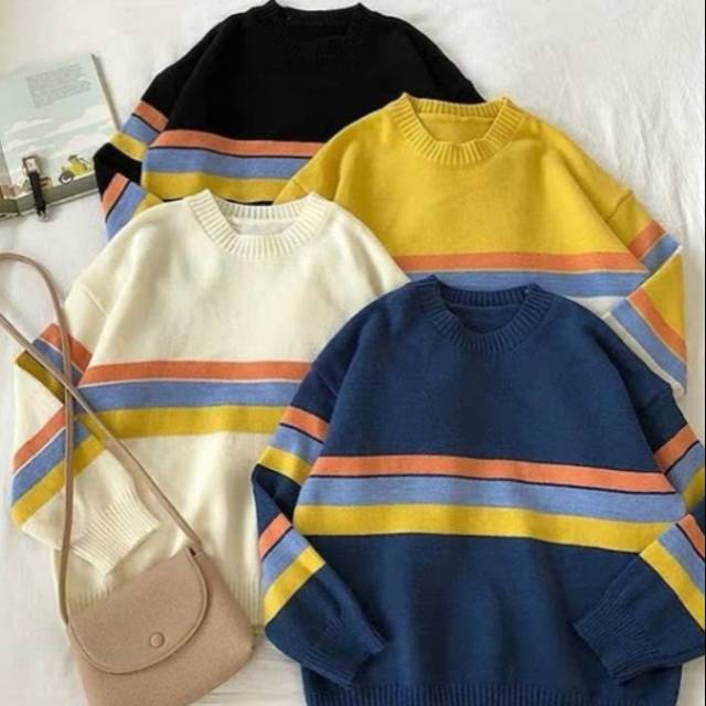 Rainbow Knit / Sweater Rajut Pelangi