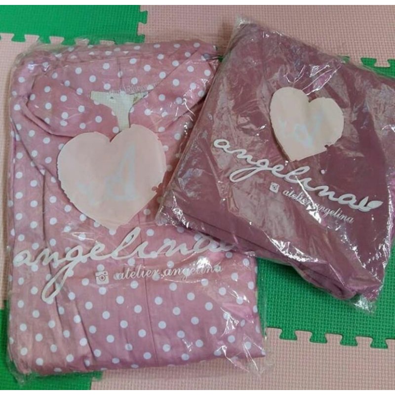 NEW Atelier Angelina Fatimah Khimar Dusty Pink size M + PL SABILLA POLKA PINK SIZE XS