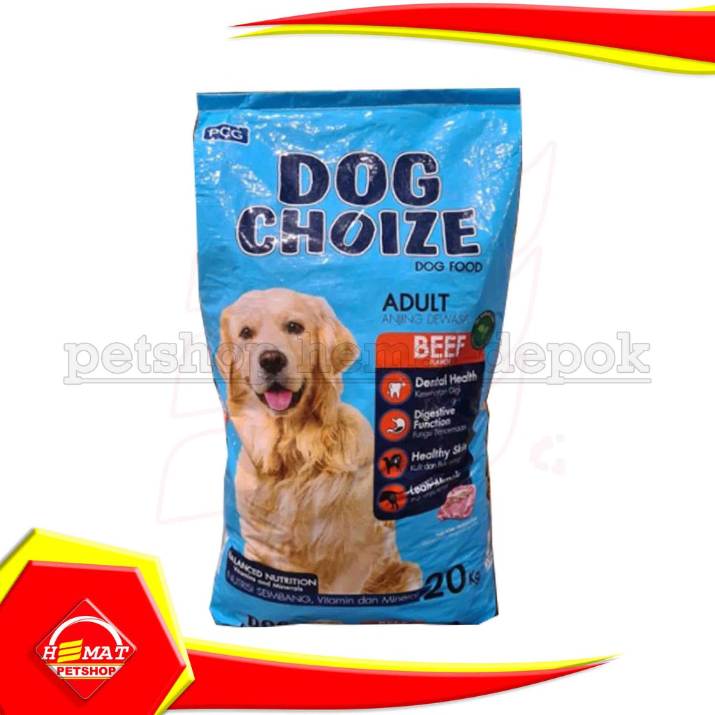 Jual Makanan Anjing Dog Choize Beef 20Kg Food Choise 20 Kg | Shopee ...