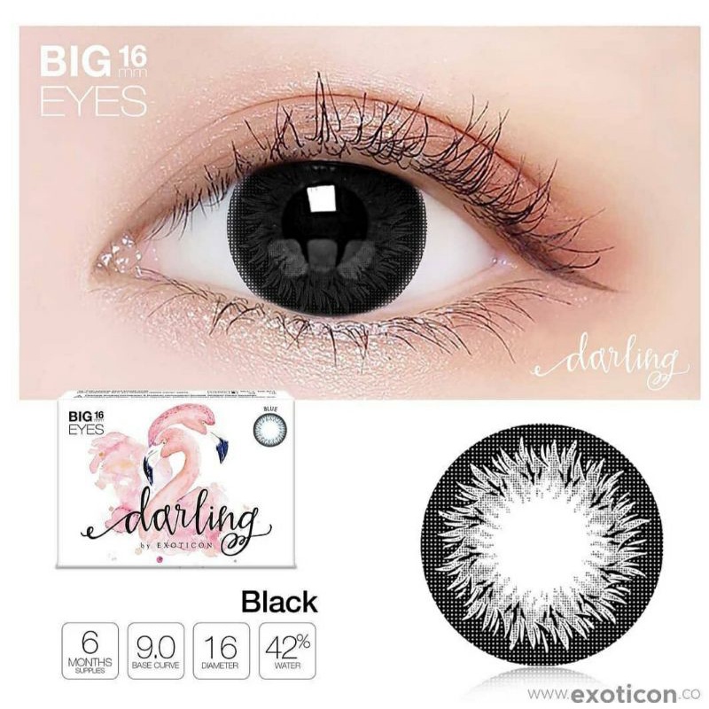 SOFTLENS DARLING BIG EYES. NORMAL/MINUS (s.d -6.00) MADE IN KOREA