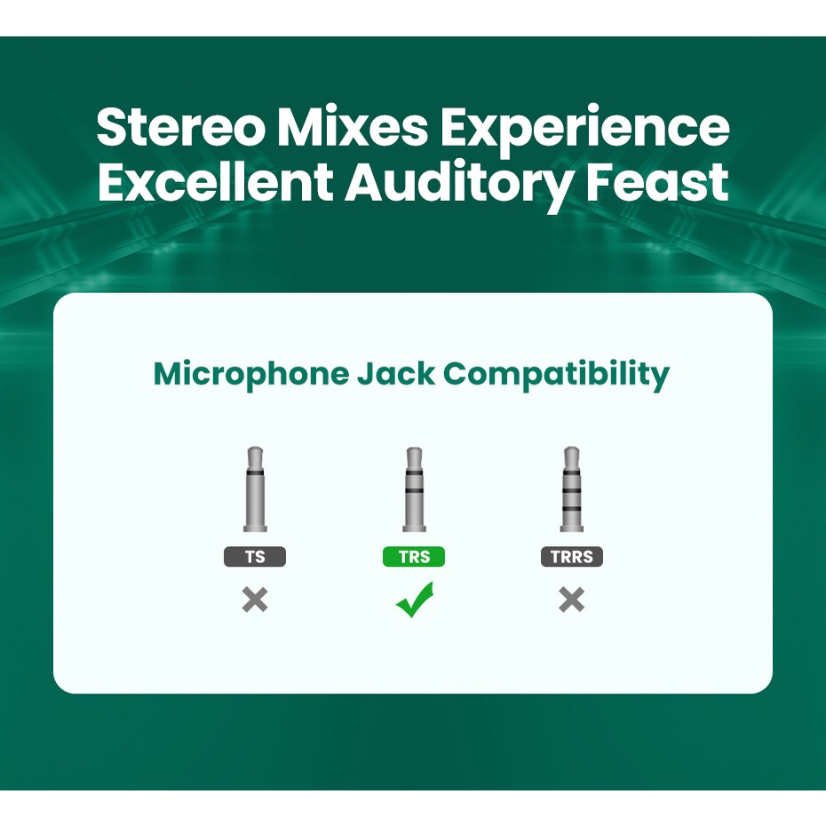 Ugreen Sound Card Eksternal USB Ke Jack Audio 3.5mm Untuk Earphone / Mikrofon
