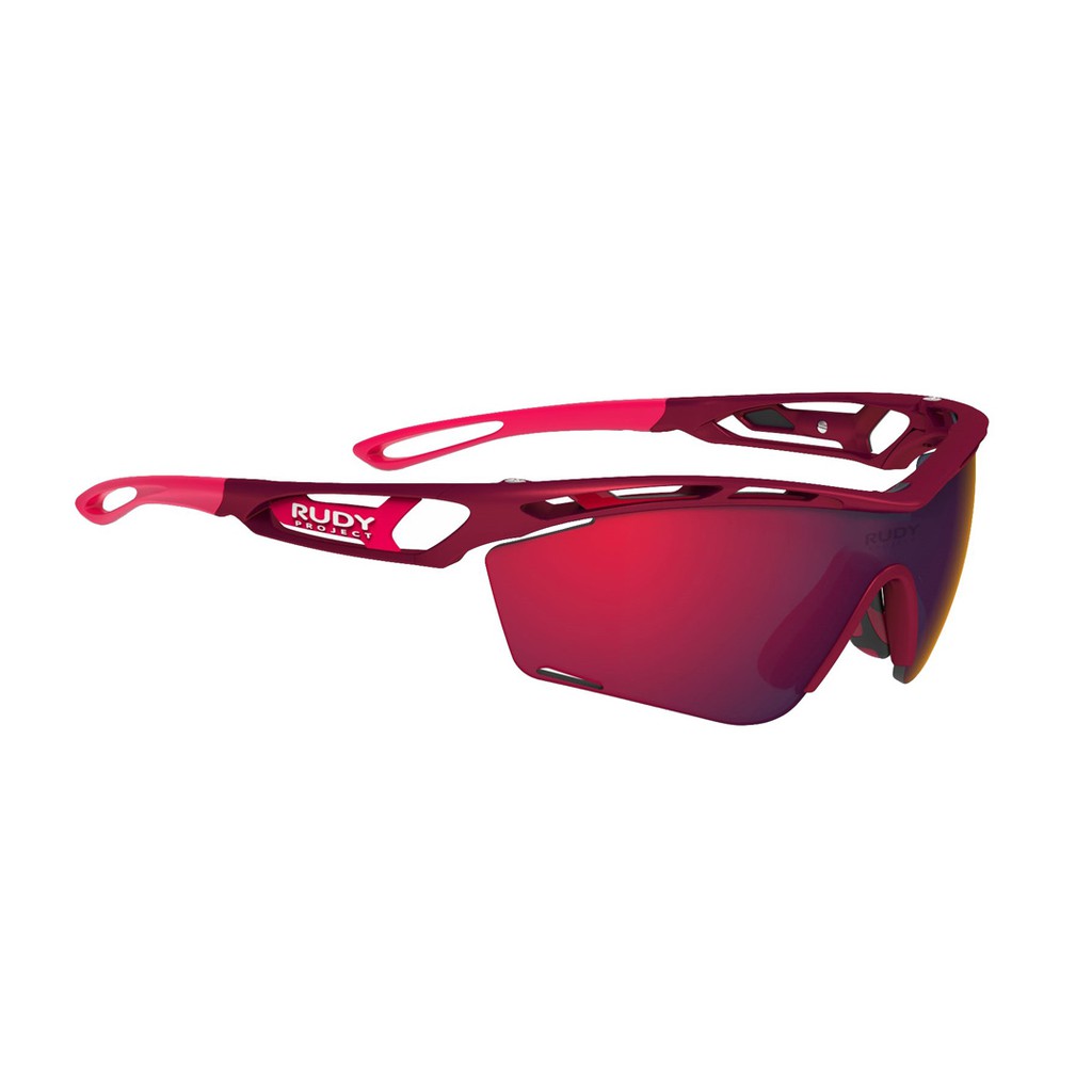 Rudy Project Kacamata Olahraga Type Tralyx Slim Matt Merlot Multilaser Red Original Garansi Resmi