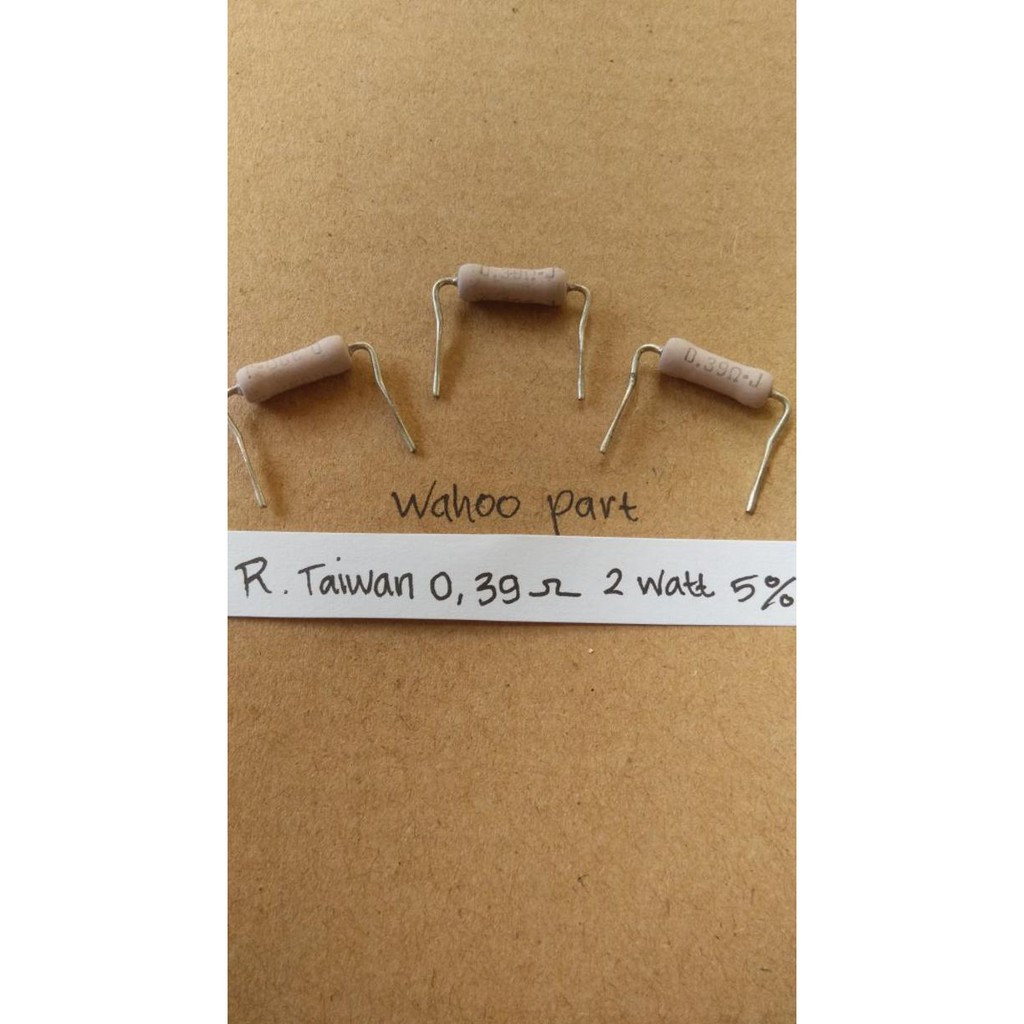 Resistor 0,39 Ohm Taiwan 2 Watt 5% Wahooo Berkualitas