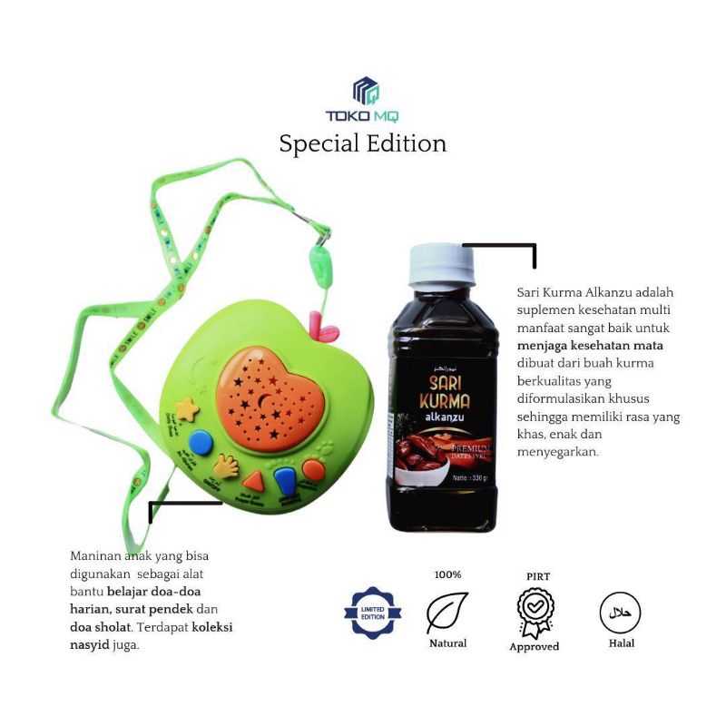 

SPECIAL EDITION Sari Kurma Alkanzu Free Speaker Quran Apel