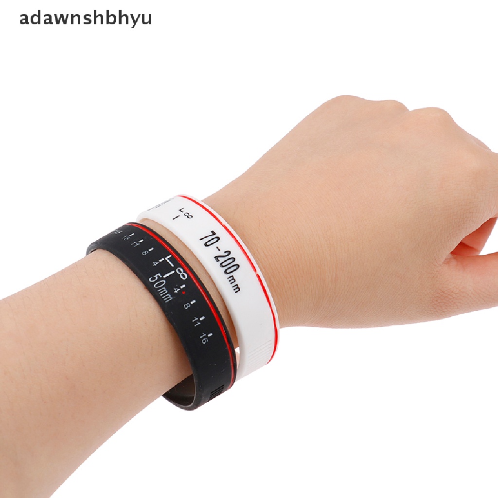 Adawnshbhyu Gelang Tangan Lensa Kamera Silikon Photographer Band Bracelet Untuk Aksesoris Canon