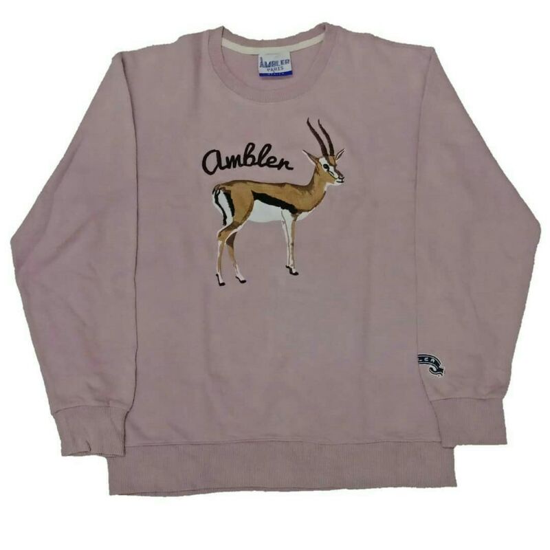 Crewneck Sweater Ambler Paris Deer (Second Branded Original) Thrift