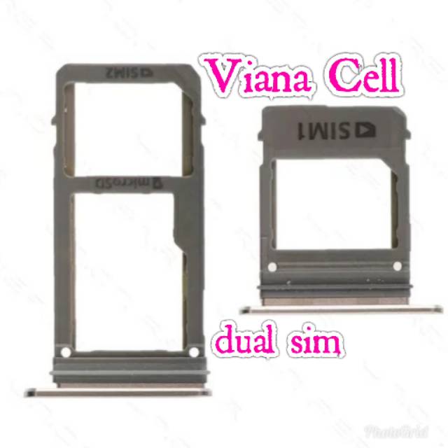 SIM TRAY SIM LOCK SIM CARD SLOT HOLDER TEMPAT KARTU HP SAMSUNG A720 A7 2017 ORIGINAL.GOLD