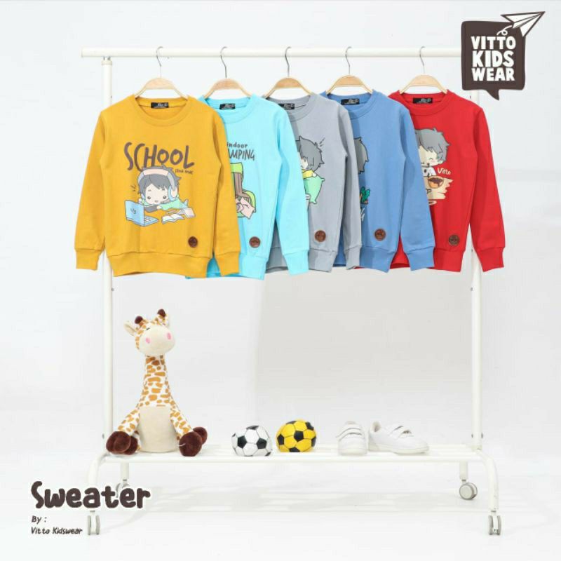 SWEATER ANAK LAKI LAKI 2-10TH / SWEATSHIRT ORIGINAL BY VITTO KIDSWEAR