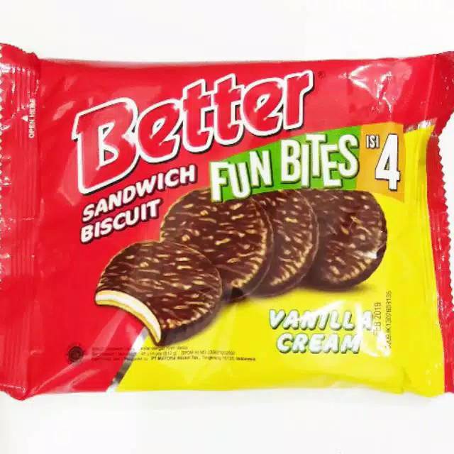 

Biskuit Roma Better Fun Bites Sandwich Biskuit 48 gr