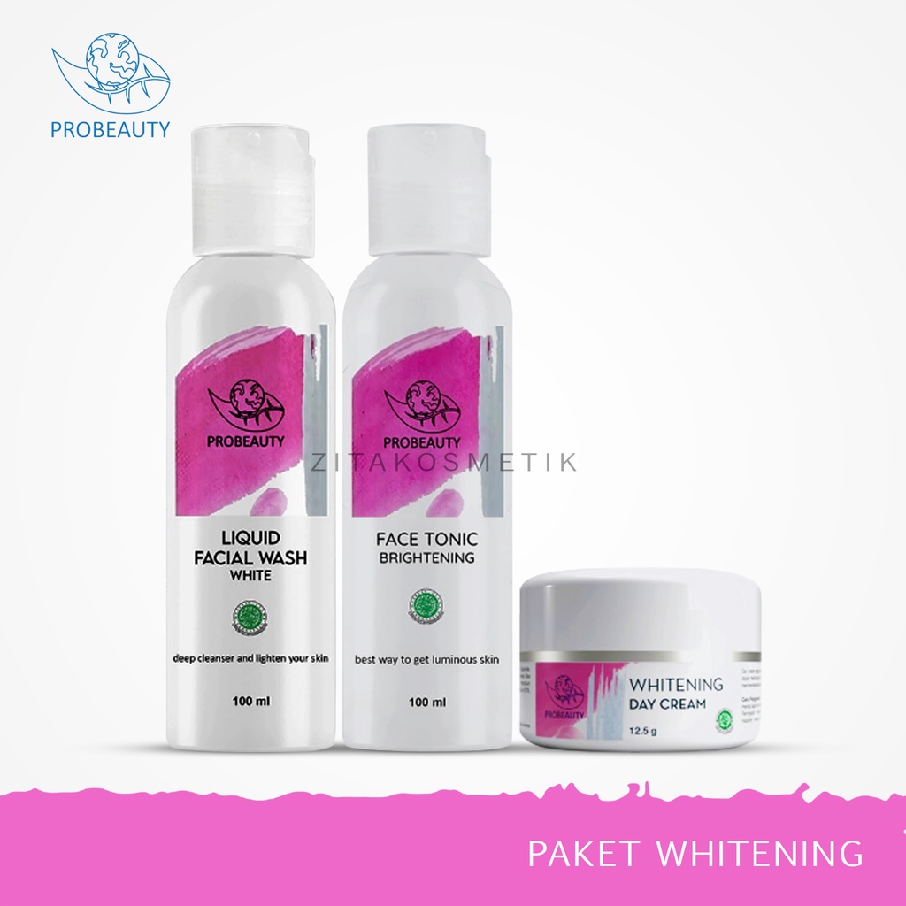 Probeauty Skincare Bpom Paket  Whitening | Paket Skincare Bpom  | Skincare Bpom Murah | Perawatan Ke