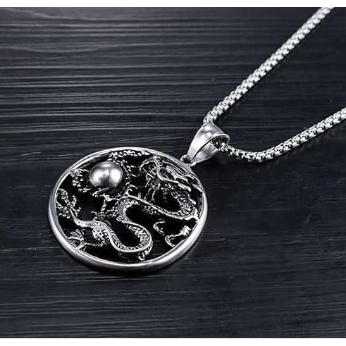 

Kalung Dragon Cloud Stainless Steel 3D Retro (ST31)