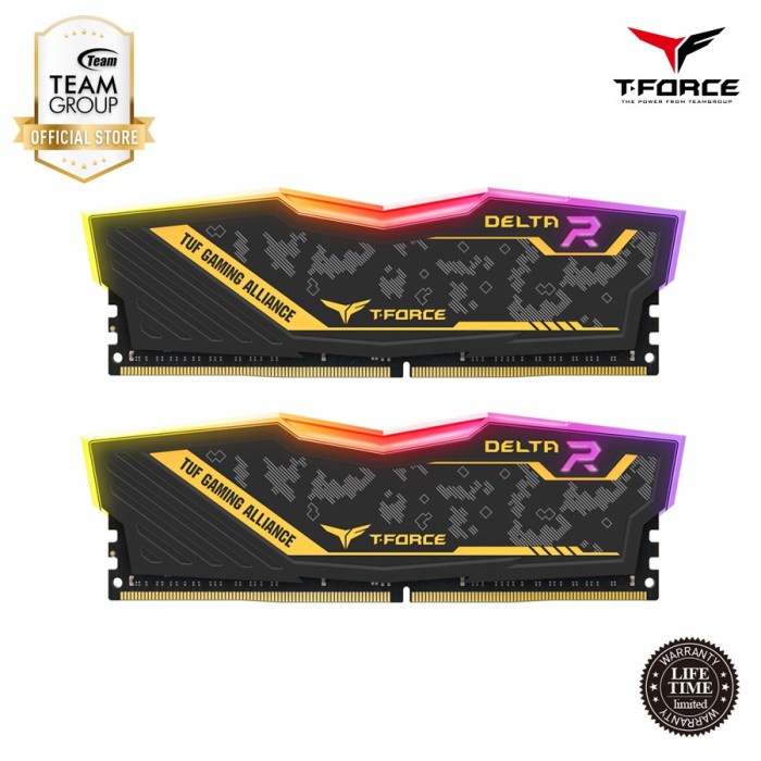 TEAMGROUP Memory DDR4 Delta TUF Gaming RGB LED 2x8GB 3200Mhz