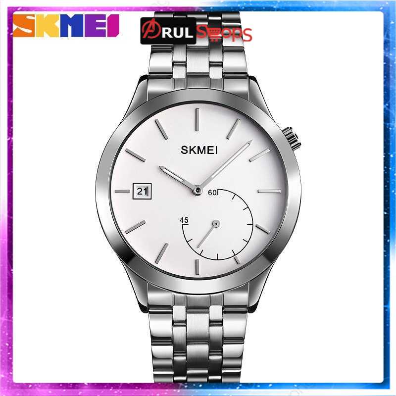 SKMEI Jam Tangan Analog Pria Strap Stainless Steel - 1581