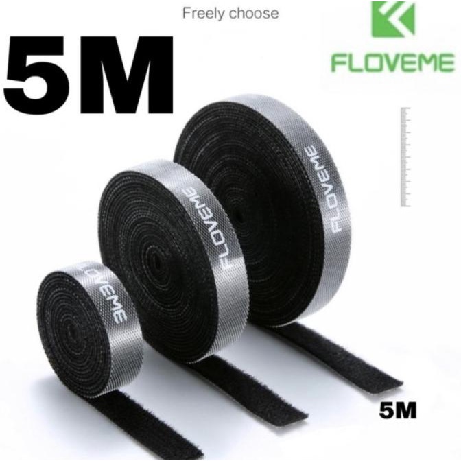 

Ready Floveme 5M Pengikat Kabel Velcro Strap Cable Manajemen Perekat Perapih Berkualitas