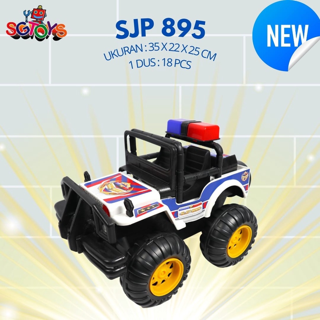 Mobil Mobilan Jeep Polisi Jumbo SJP 895