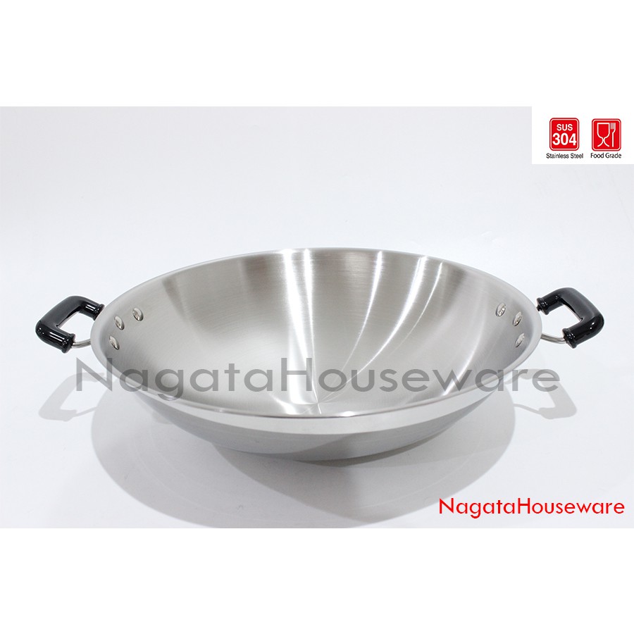 Wajan Multifungsi Zebra Stainless / Wajan Anti Lengket / Wok Zebra / 3Ply Chinese Wok Zebra Estio 42