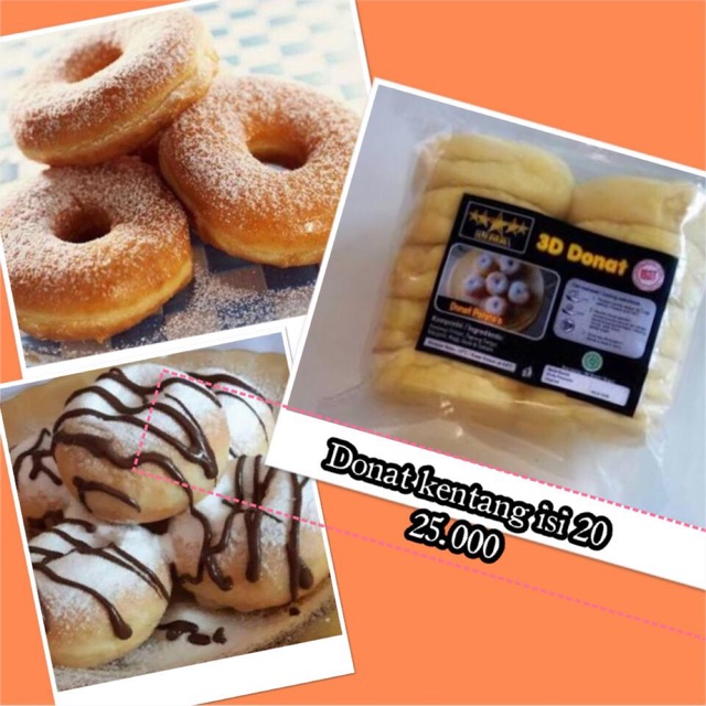 

donat kentang 3D