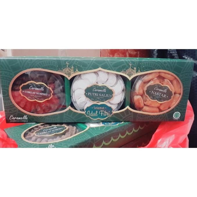 

Parcel Kue Lebaran/Idul Fitri Hampers 3 Toples| CARAMELLA - Free Kartu