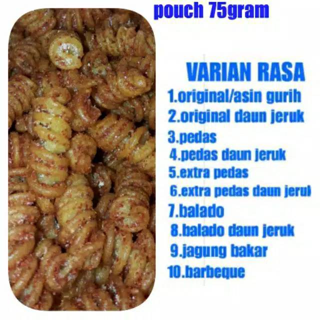 

Aneka rasa makaroni spiral ,makaroni kriuk