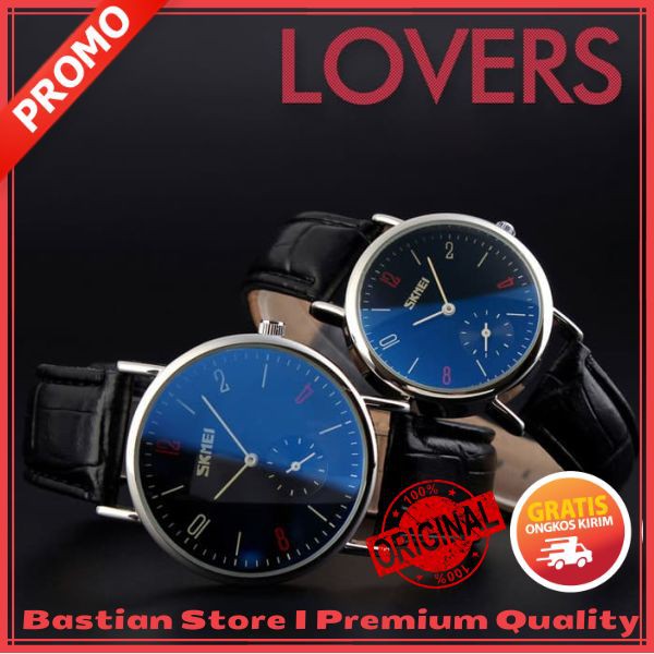 Jam Tangan Couple Pria Wanita SKMEI 9120 Original Analog Anti Air 30M