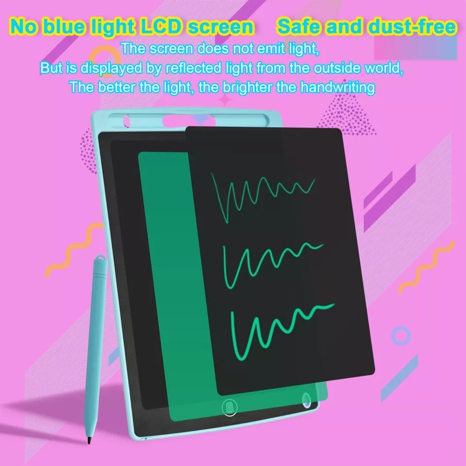 LCD Writing Drawing Papan Tulis Gambar Notes Tablet 8.5&quot; inch Praktis