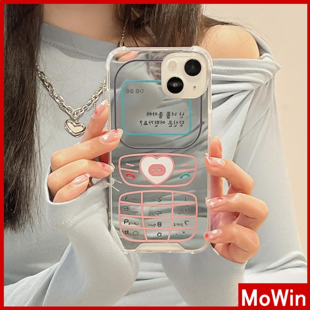 iPhone Case Acrylic Luxury Makeup Mirror Airbag Shockproof Protection Camera Retro Funny Cute Compatible For iPhone 11 iPhone 13 Pro Max iPhone 12 Pro Max iPhone 7 Plus iPhone xr