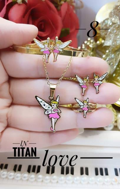 Titanium set perhiasan anak 2513g