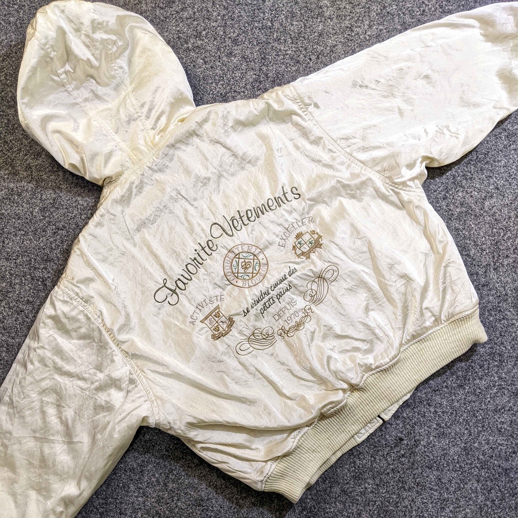 Il Suffit Elle Paris VTG Vetements - Jaket Vintage Casual Pria Reversible Bolak Balik Second Bekas O