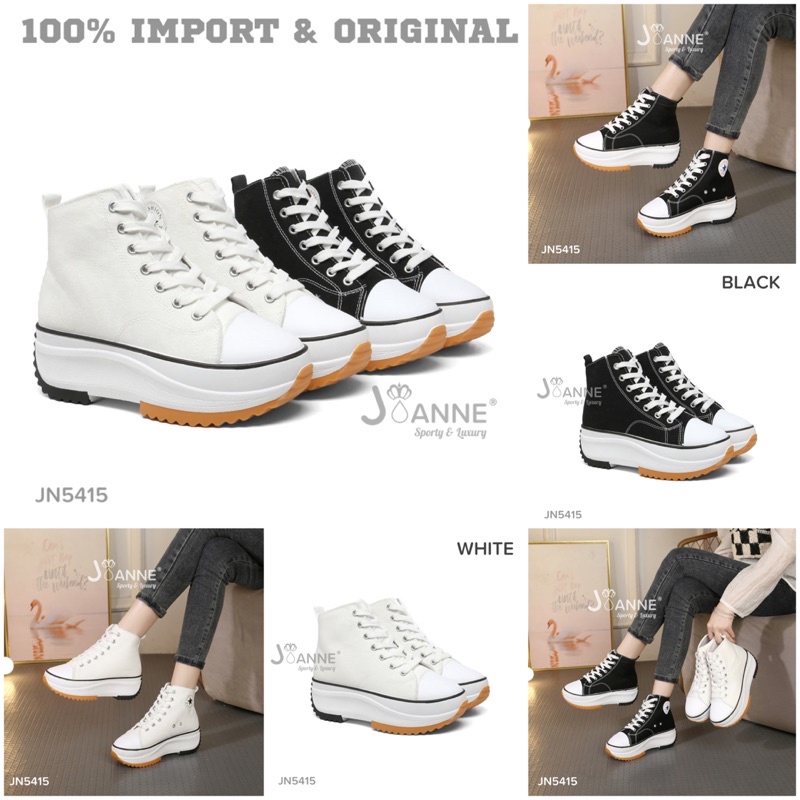 RESTOCK! [ORIGINAL] JOANNE Casual Wedges Sneakers Shoes Sepatu Wanita #JN5415