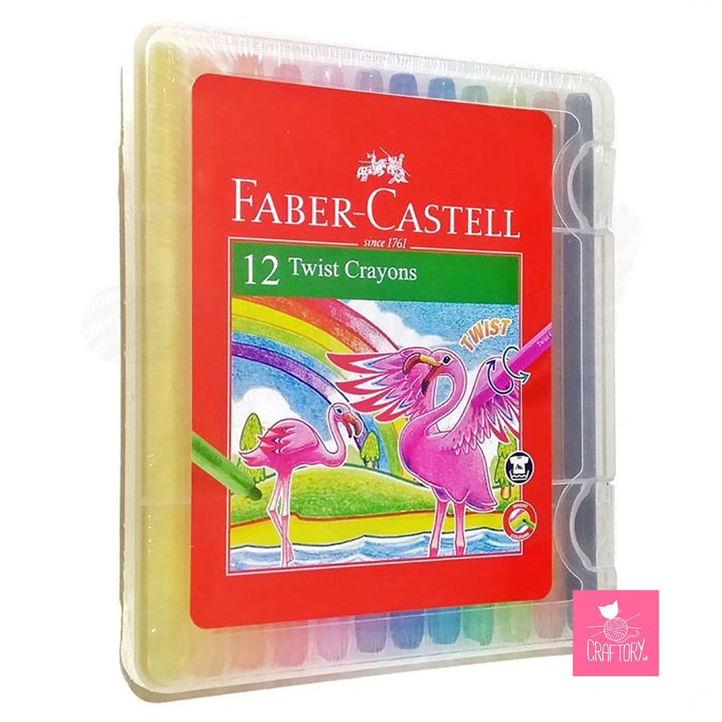 

Faber Castell Twist Crayon Krayon Putar 12 Warna