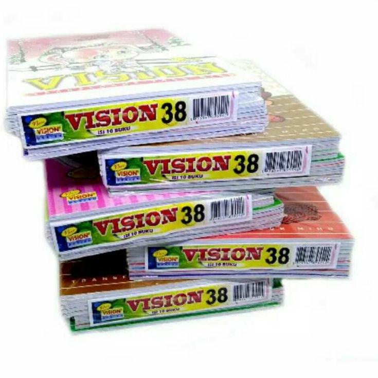 

Murah Gembira BUKU TULIS VISION 38 LEMBAR 1 LUSIN ( 10 BUKU), BUKU GARIS, BUKU TERMURAH, ORIGINAL BARU/ BUKU VISION 38 LEMBAR / VISION 38 HALAMAN