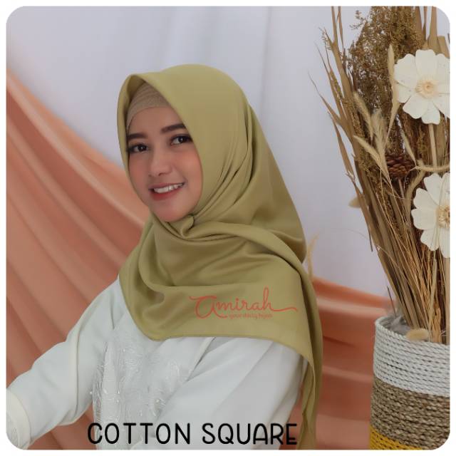 [JAHIT TEPI] HIJAB KATUN / COTTON SQUARE PART 1 / JILBAB SEGIEMPAT / JILBAB KATUN SQUARE