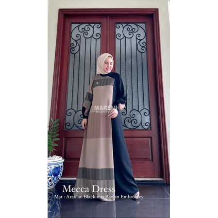 MECCA DRESS BY MAREVI STANDAR/ JUMBO GAMIS TERBARU ABAYA