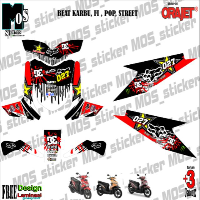 20 Trend Terbaru Stiker  Honda Beat  Karbu Aneka Stiker  Keren