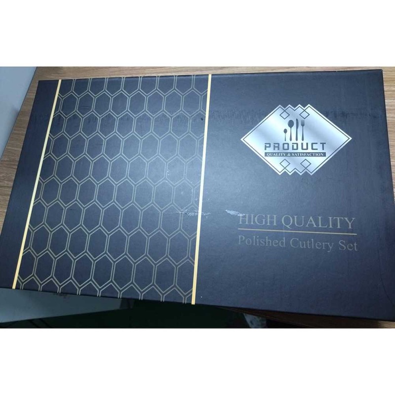 Perlengkapan Alat Makan Set Sendok Teh Garpu Pisau 24 Pcs Stainless