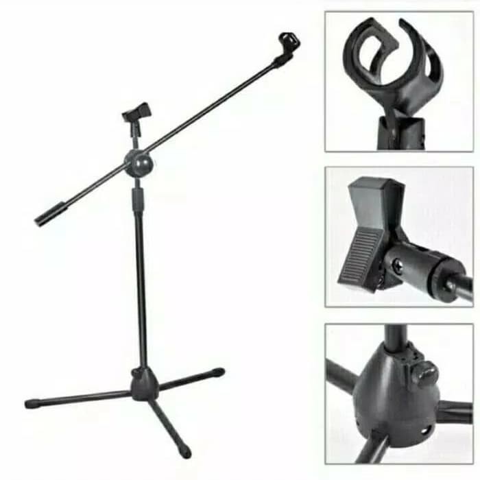 STAND MIC BERDIRI LANTAI TIANG MICROPHONE BERDIRI STAND MICROPHONE