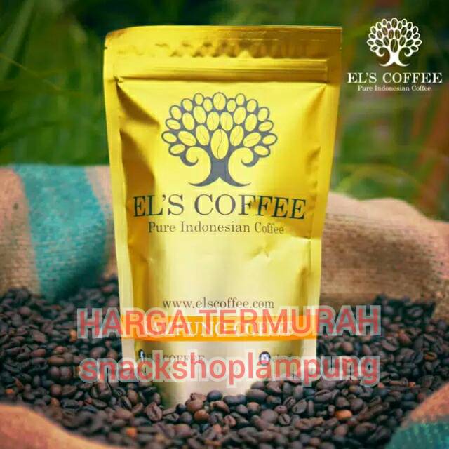 Kopi Lampung Halus El's Coffee Gold els Bubuk Asli Lampung 200gr