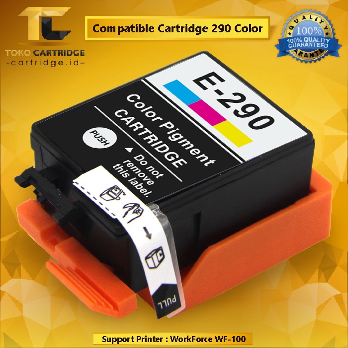 Cartridge Refil TInta WF100 T289 Black T290 Colour Compatible