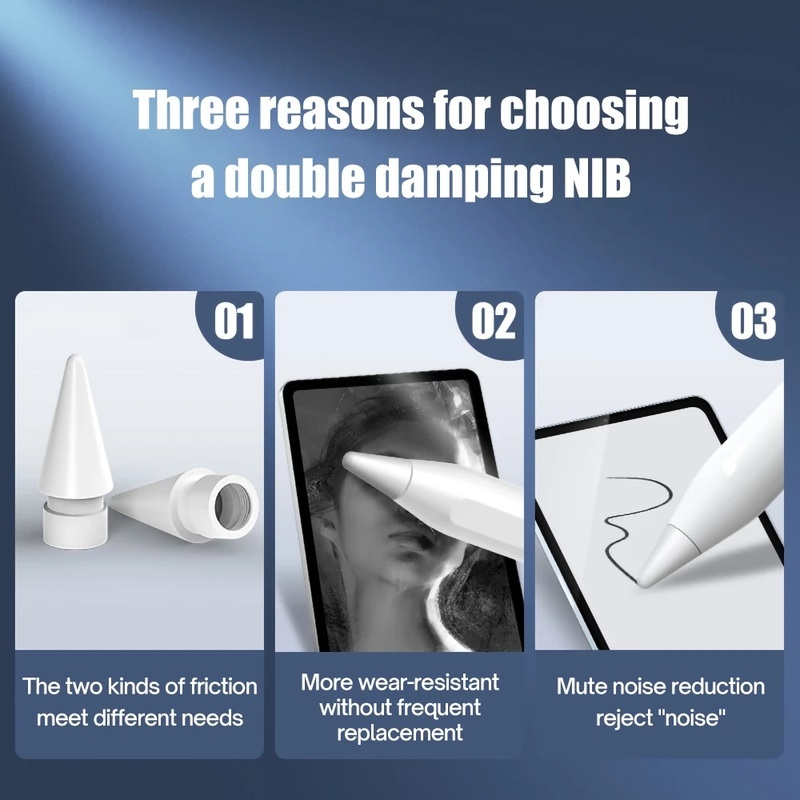 Pen Stylus Touchscreen Sensitif Tinggi Bahan Plastik Untuk Apple Pencil