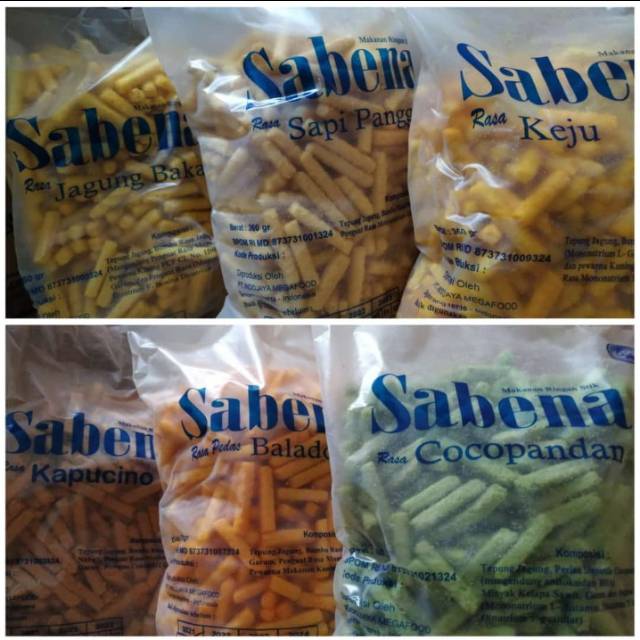 

Sabena keju,balado,sapi panggang,abon sapi,cocopandan,capucino 360gr