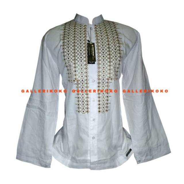 Baju koko preview itang yunasz PVI 72/19 Putih