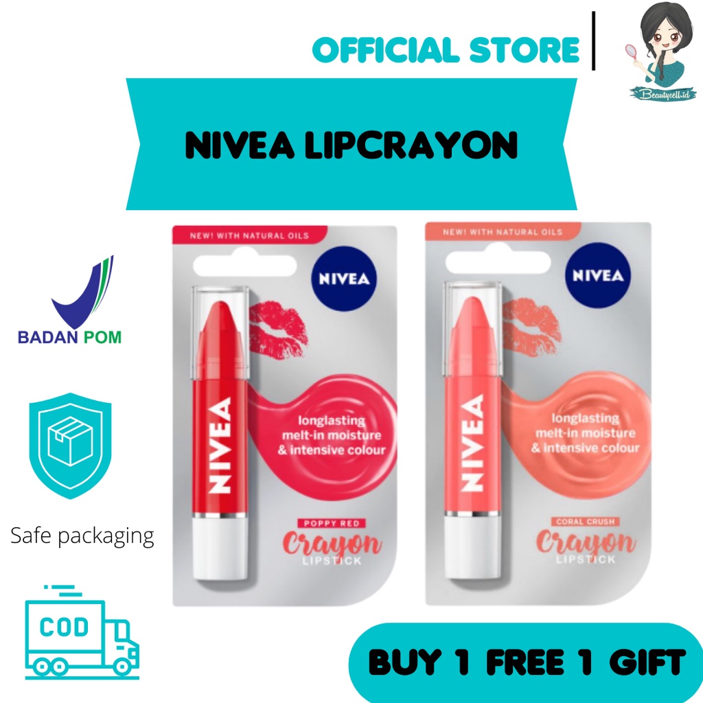 Nivea Poppy Red Crayon Lipstick 3g