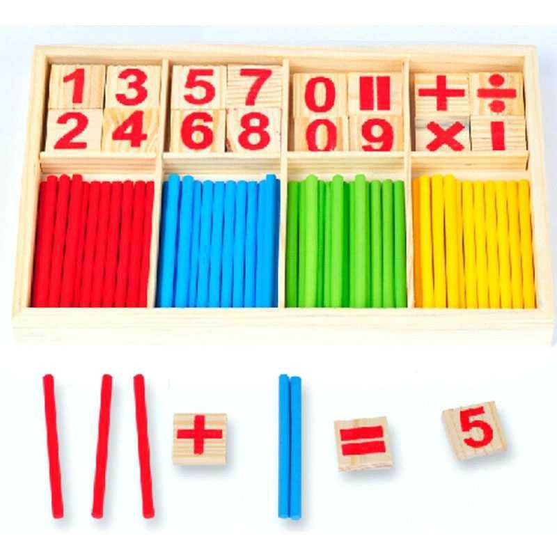 Mainan Edukasi Anak Anak Puzzle 3D Intelligence Stick Matematika Anak