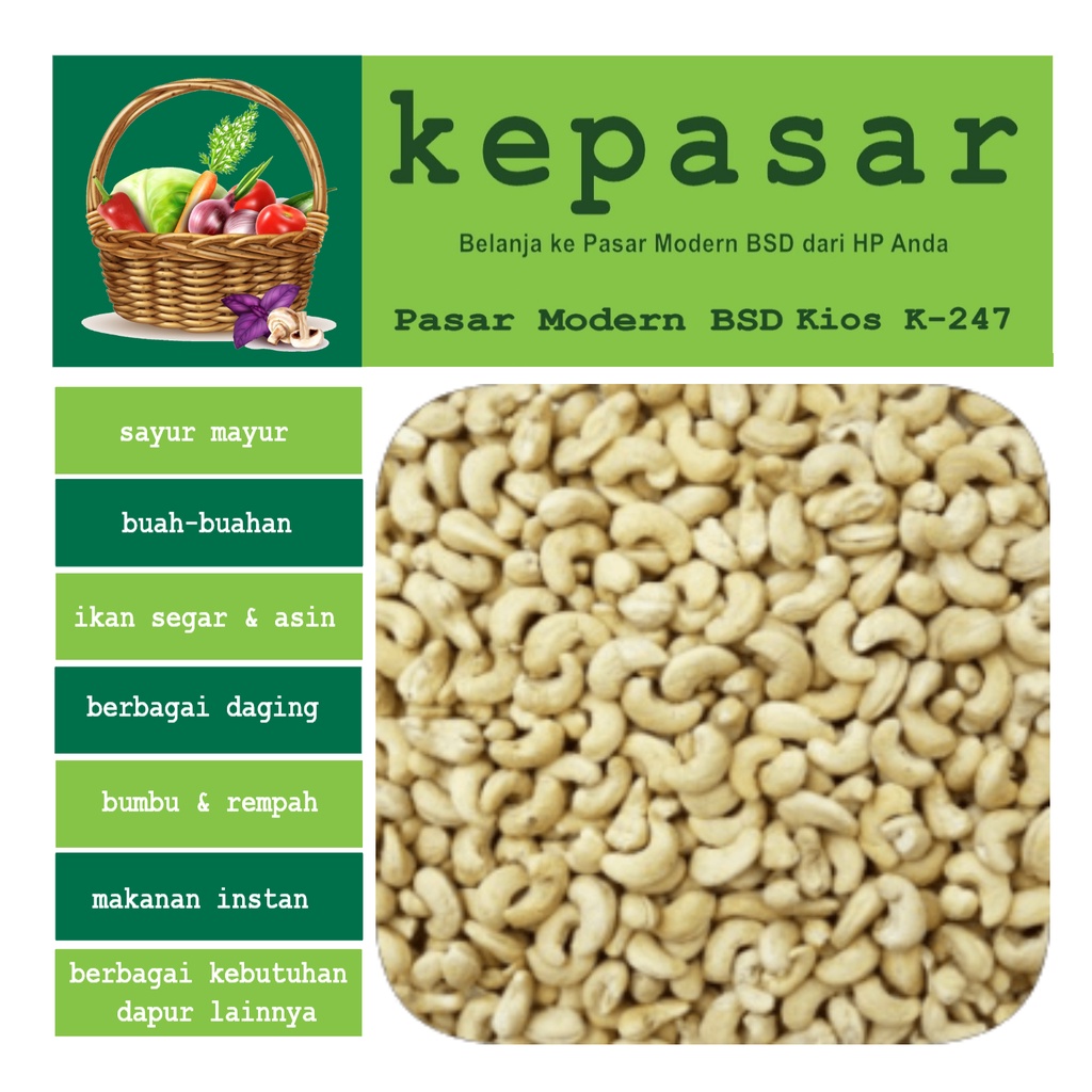 

Kacang Mede Mentah 250 g