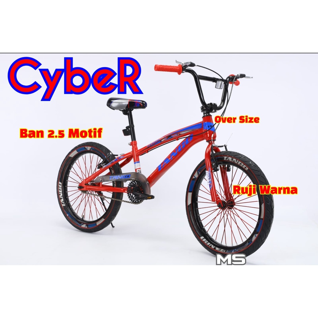 SEPEDA ANAK BMX 20 INCH BAN JUMBO 2.5 TANGO CYBER UNTUK ANAK USIA 8-12 TAHUN BUKAN WIMCYCLE UNITED P